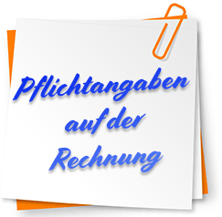 Pflichtangaben auf der Rechnung